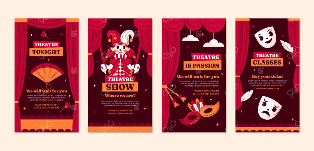 مجموعه استوری‌های اینستاگرام تئاتر تخت