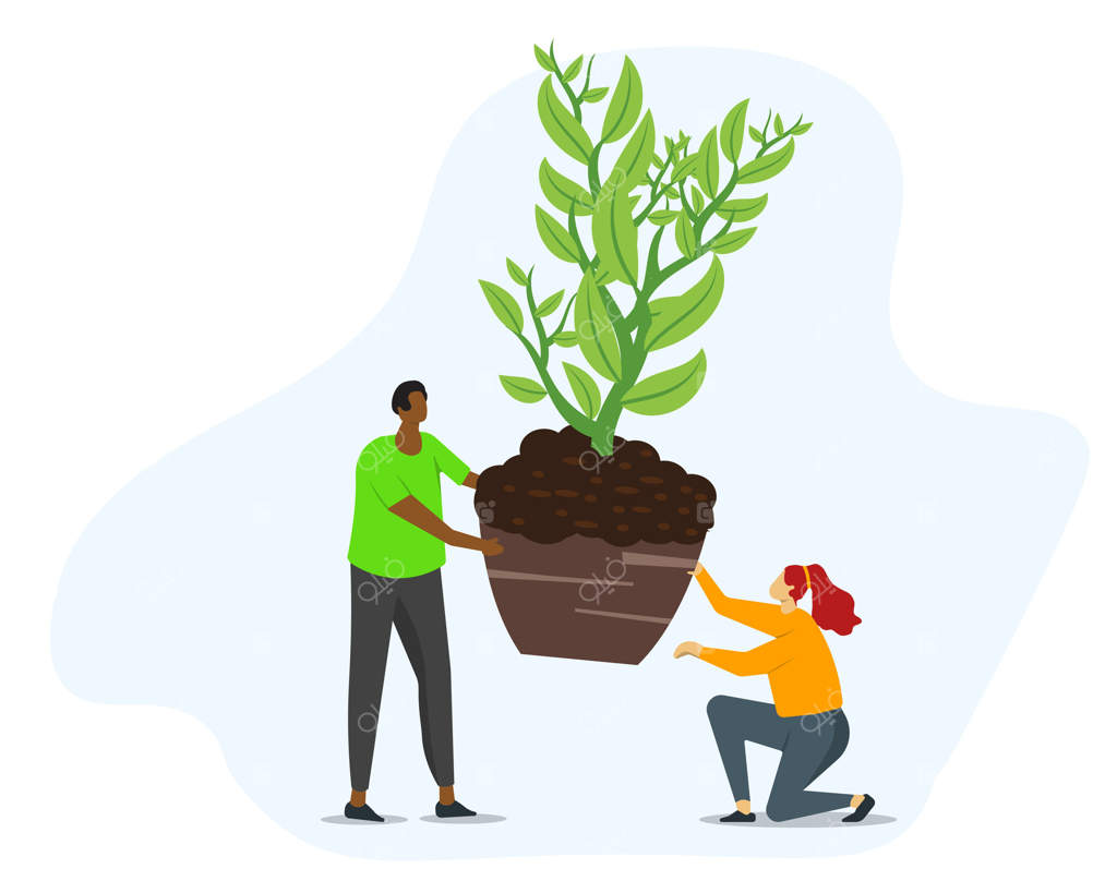 مردم نهال می‌کارند: کشاورز کارتونی از محصولات مراقبت می‌کند، باغبان بوته می‌پرورد. شخصیت‌هایی که تلاش می‌کنند سیاره زمین را از تغییرات اقلیمی نجات دهند.