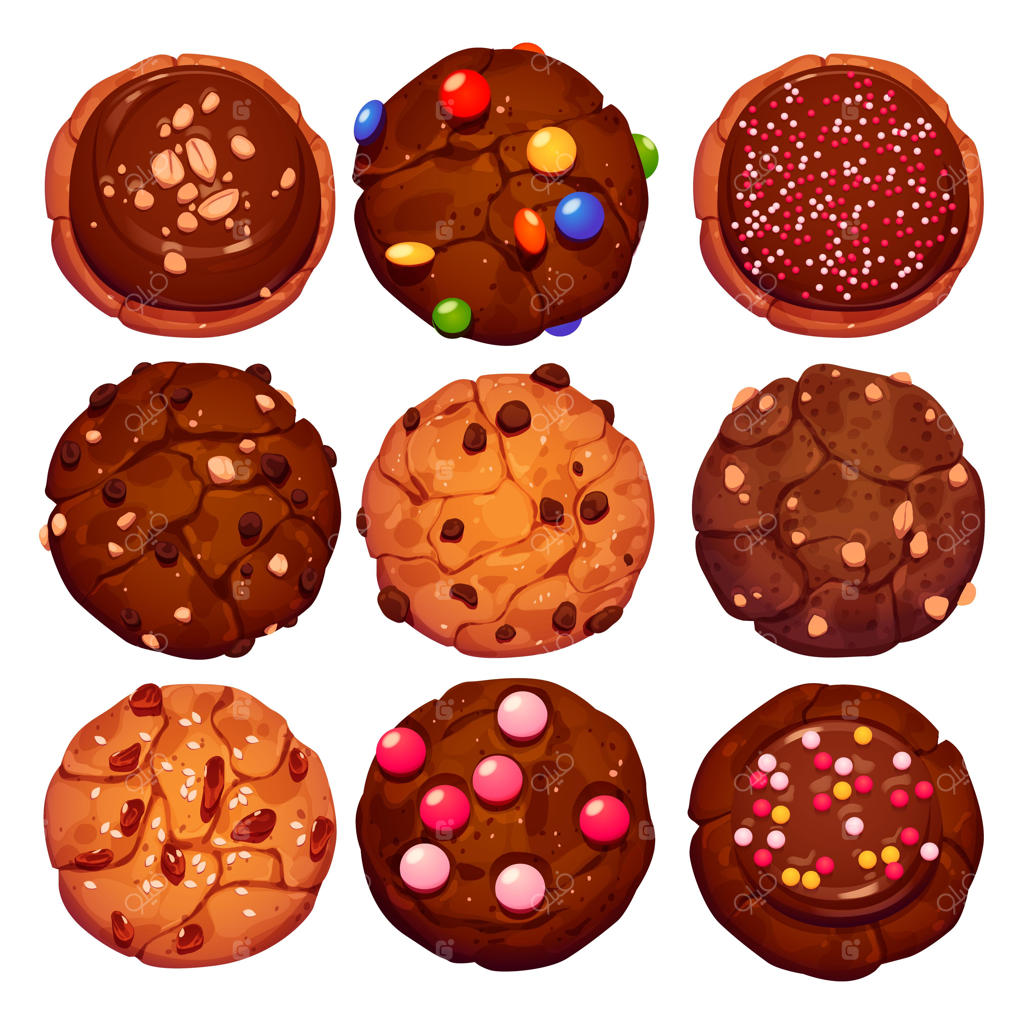 مجموعه برچسب کوکی‌های خوشمزه