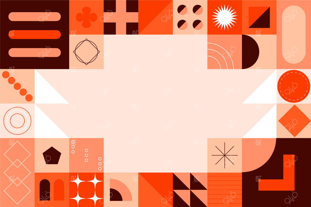 پس‌زمینه اشکال هندسی انتزاعی