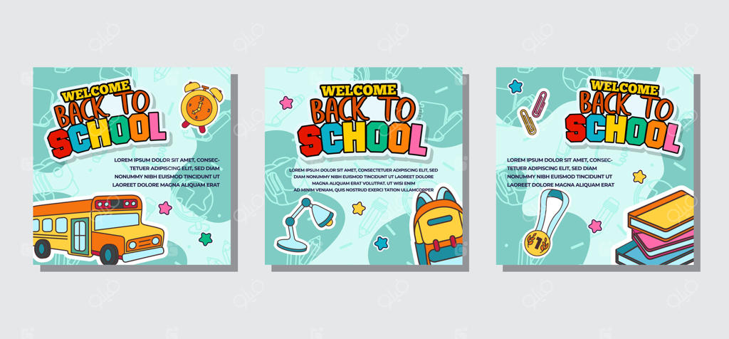 قالب‌های پست شبکه‌های اجتماعی برای بازگشت به مدرسه