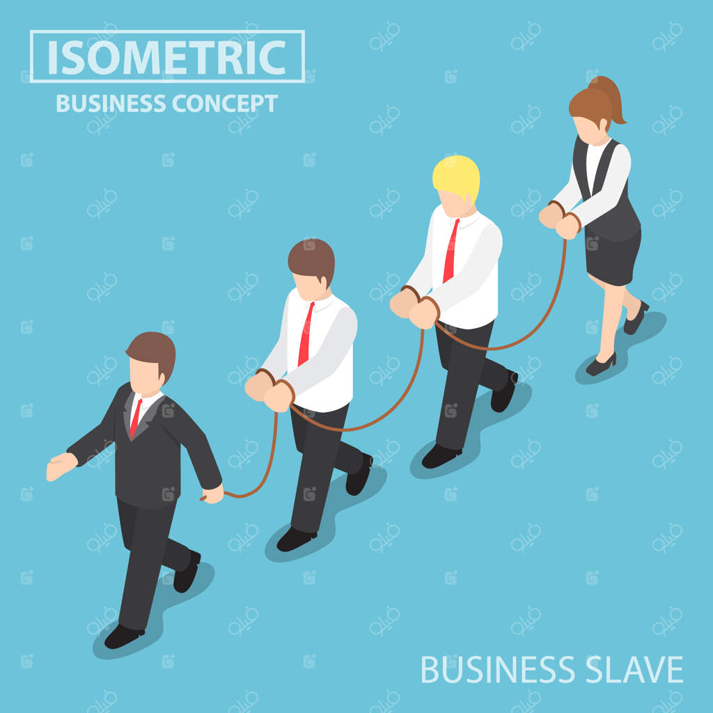 رئیس کارمند خود را مثل یک برده تحت سلطه قرار می‌دهد