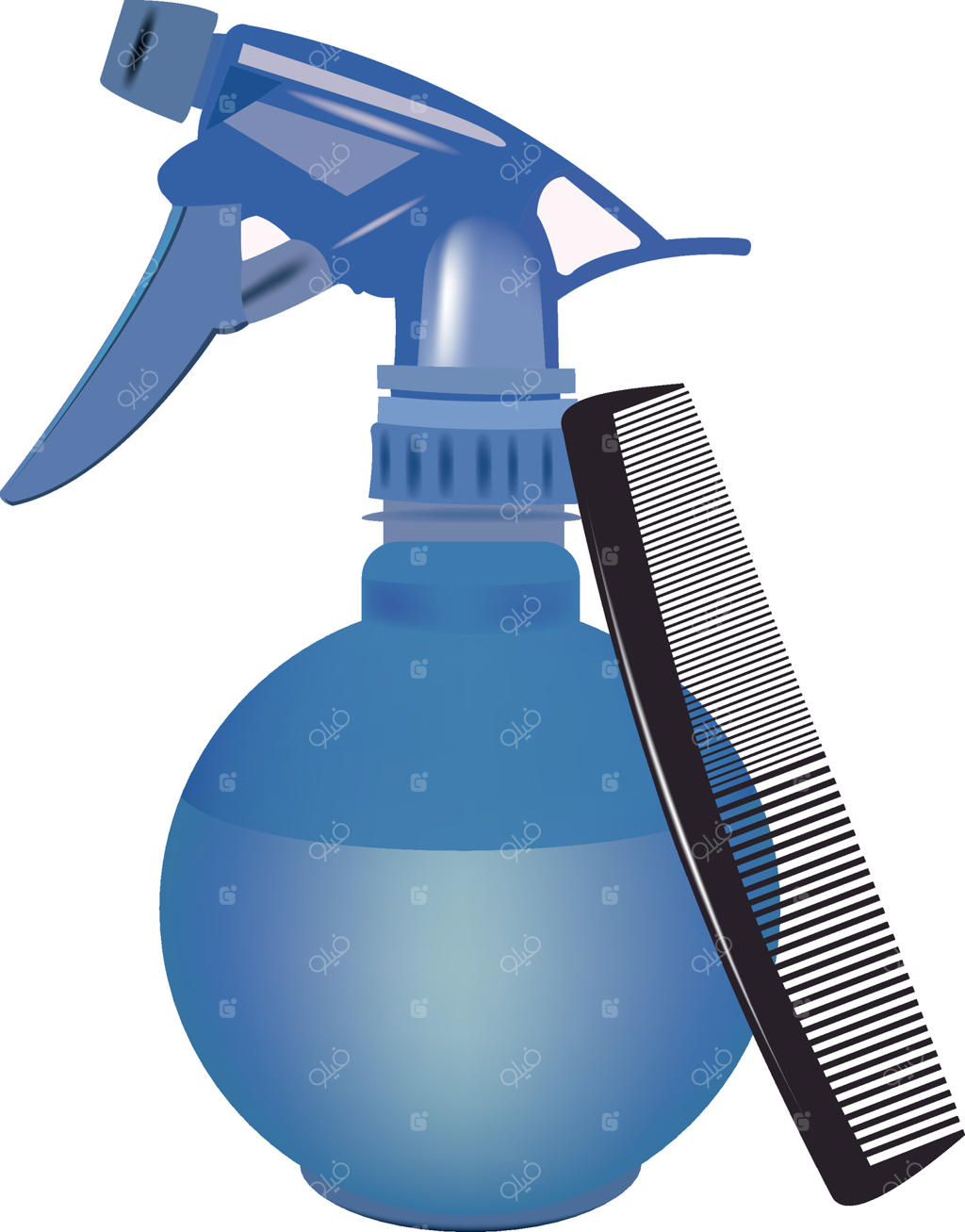 بخار ساز و شانه آرایشگر