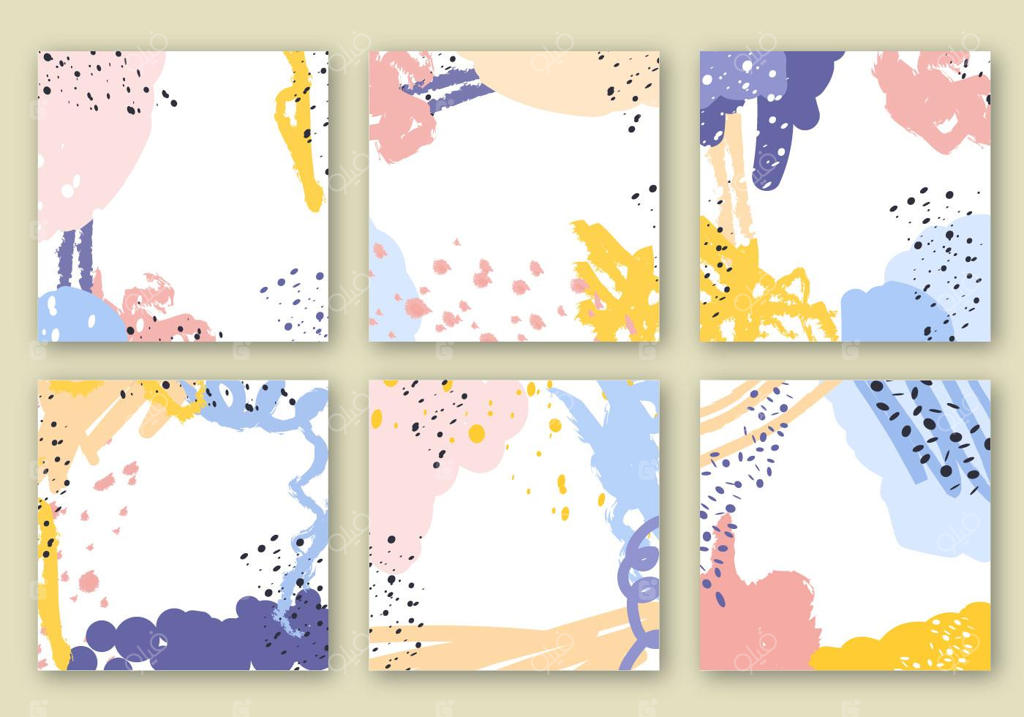 وکتور پس‌زمینه‌های انتزاعی رنگارنگ رایگان