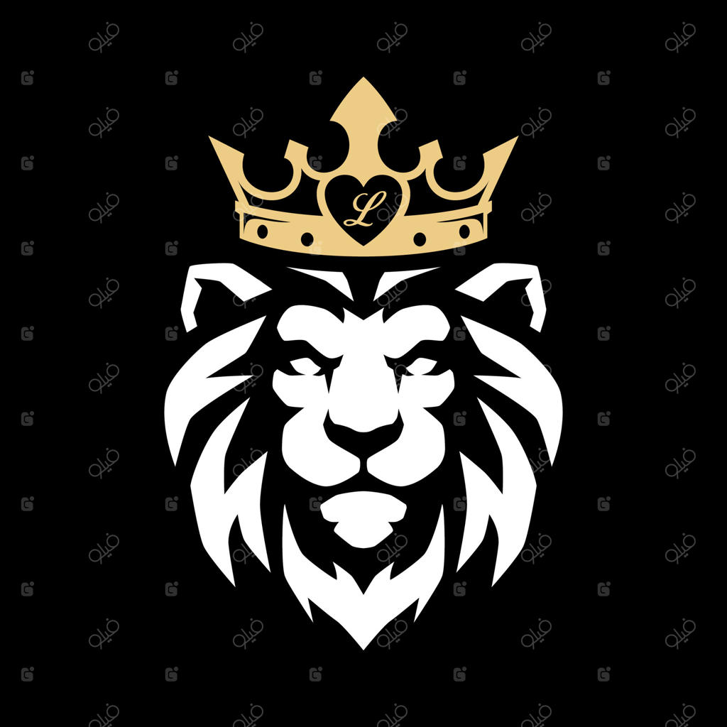 قالب لوگوی شیر شاهانه برای نماد