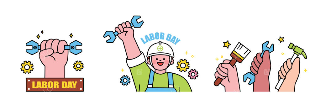 روز کارگر: حمایت از حقوق کارگران با دست در دست ابزار و کلاهی بر سر شخصیت های زحمتکش!