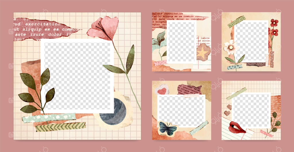 پست‌های اینستاگرام با کلاژهای نوستالژیک