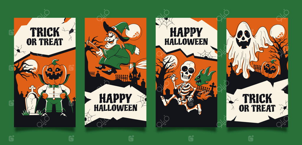 مجموعه استوری‌های اینستاگرام برای جشن هالووین