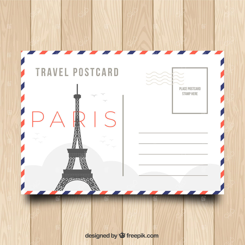 پترن زیبای کارت پستال سفری