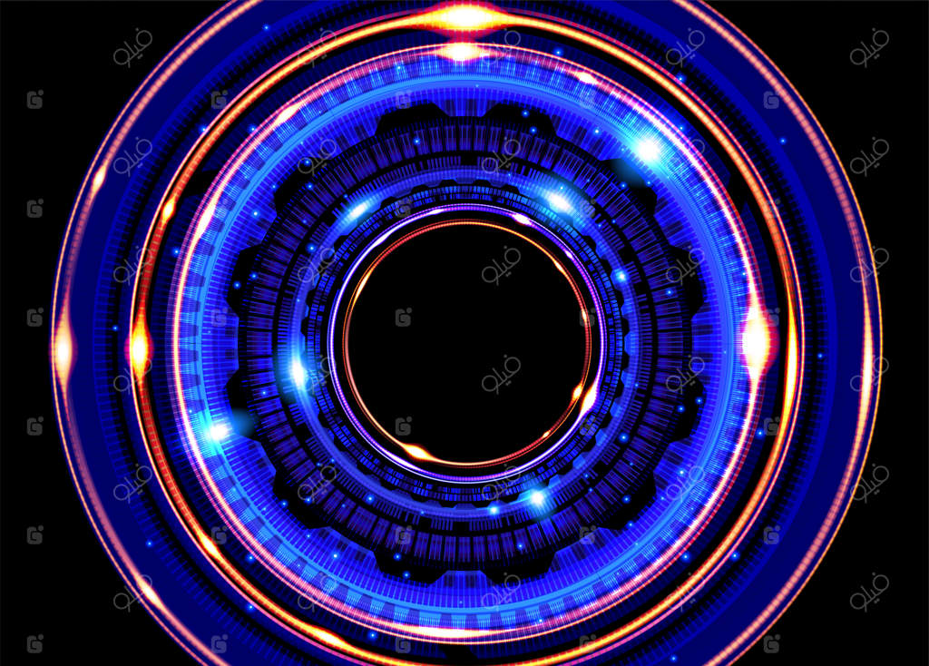 قاب چرخان انتزاعی در پس‌زمینه