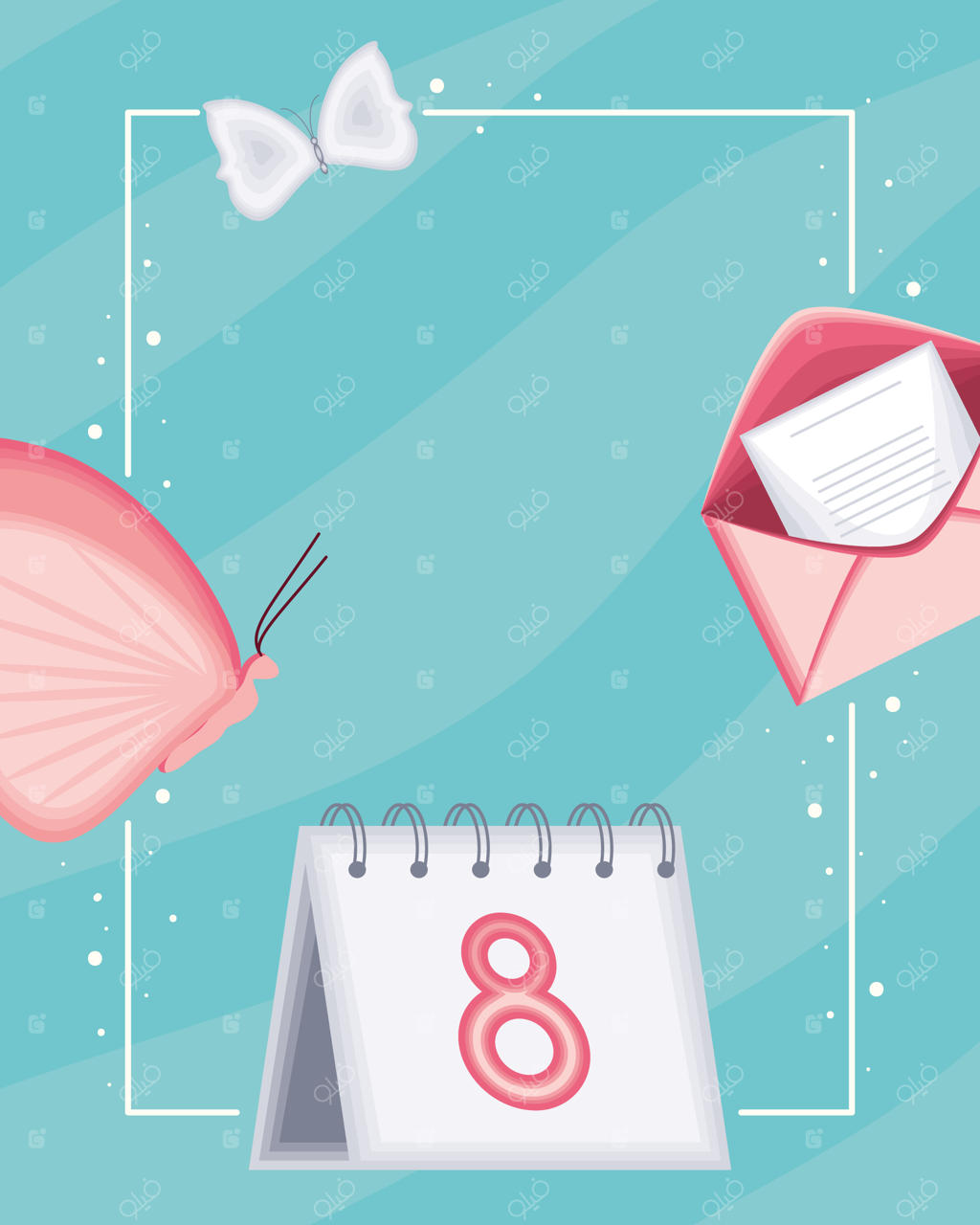 بنر تقویم روز زن