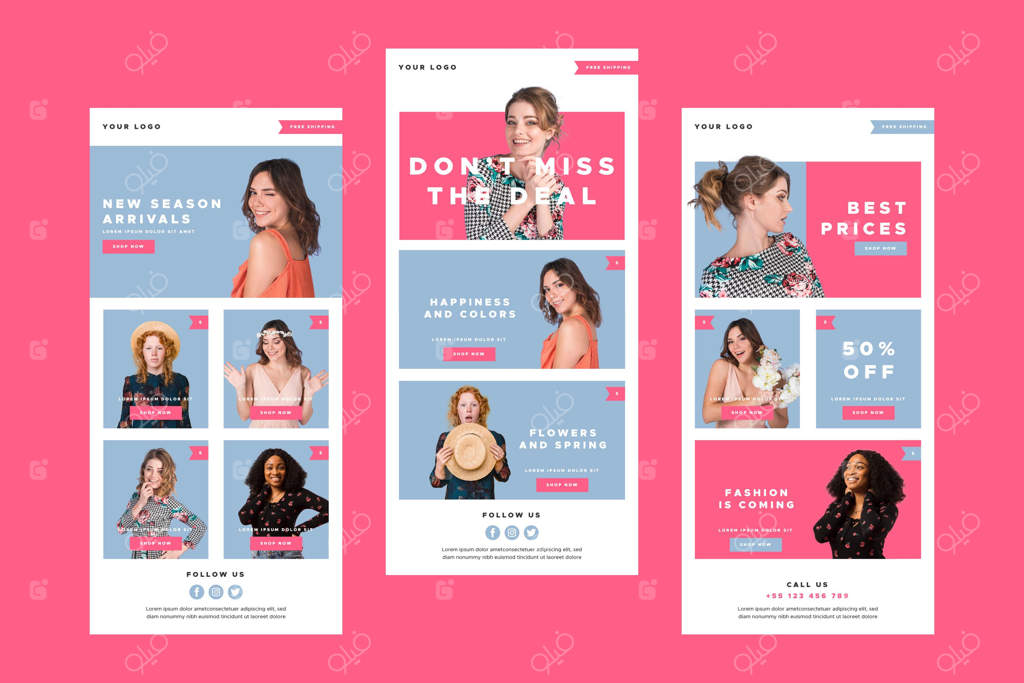 قالب ایمیل برای فروشگاه آنلاین