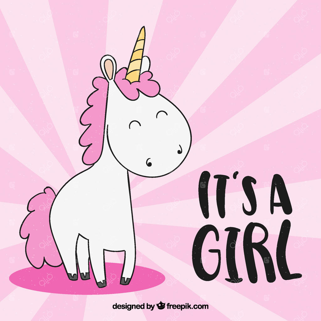 پس‌زمینه دخترانه به سبک طراحی دستی