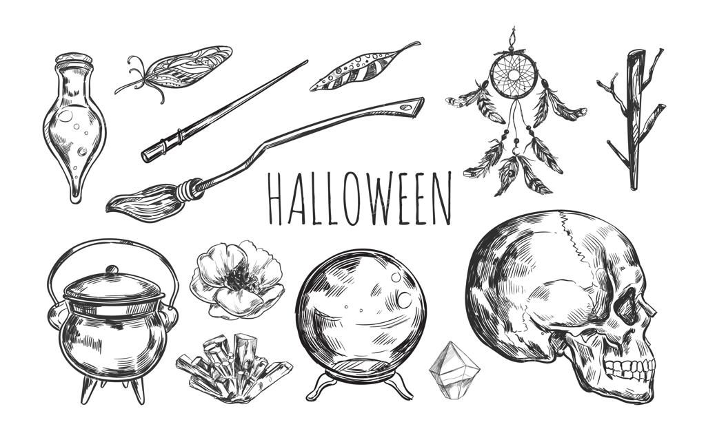 مجموعه دست‌ساز جادوگری برای هالووین
