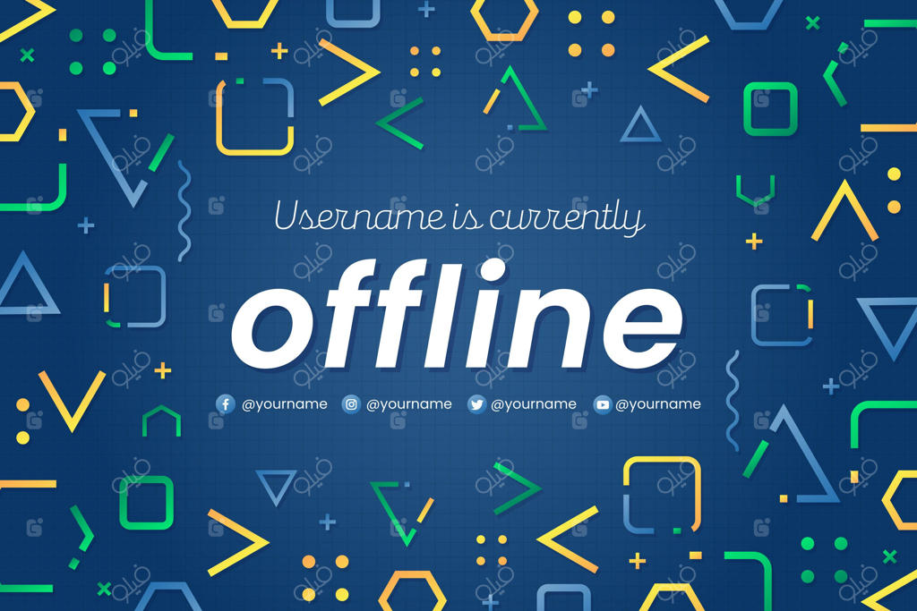 قالب بنر آفلاین برای توییچ