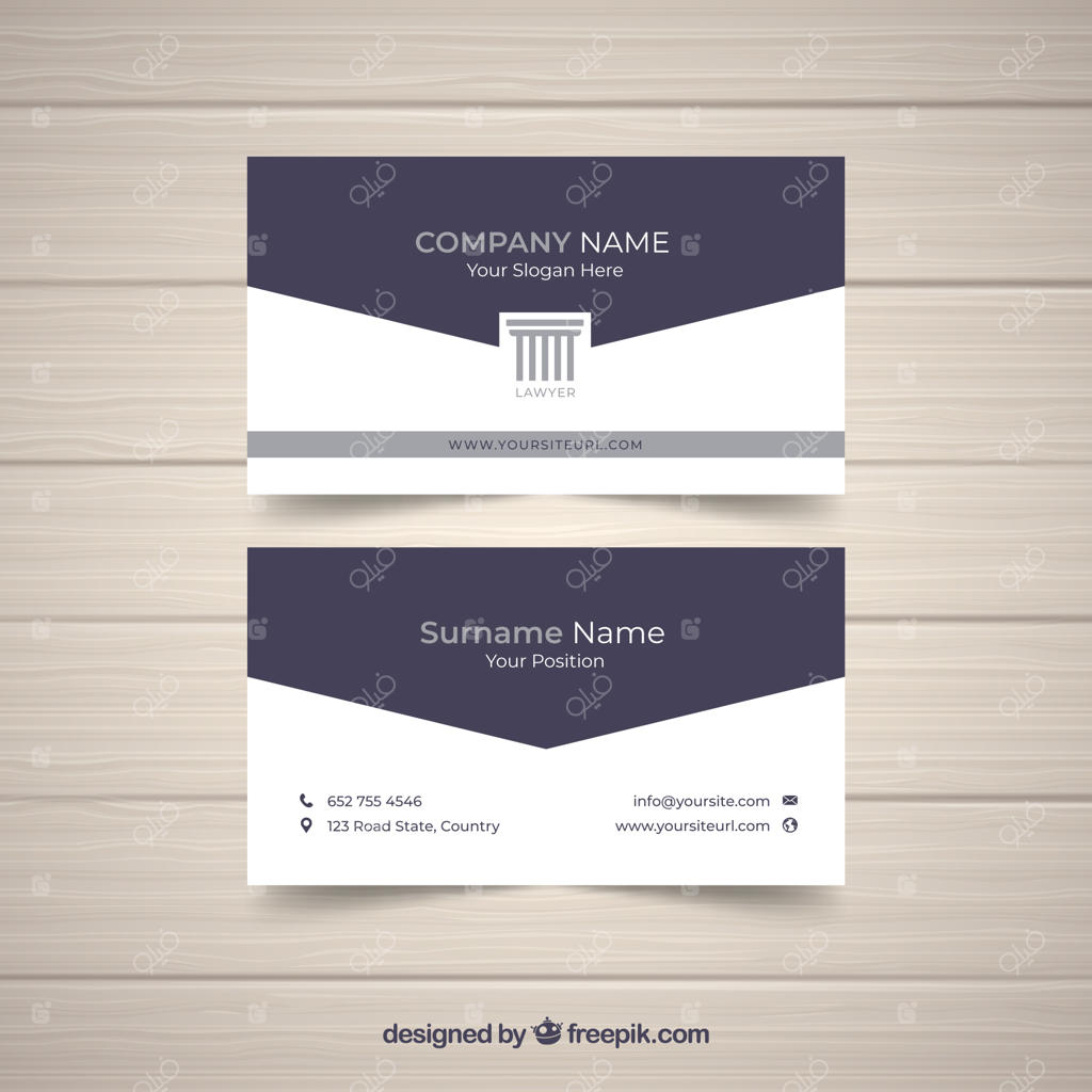 قالب کارت وکیل