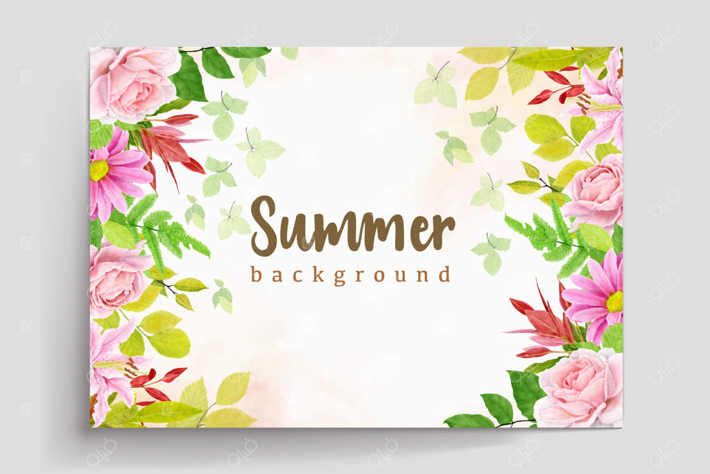 طرح گل و تاج گل در پس‌زمینه