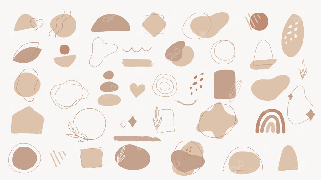 عناصر گرافیکی مجرد، اشکال هندسی دست‌خطی