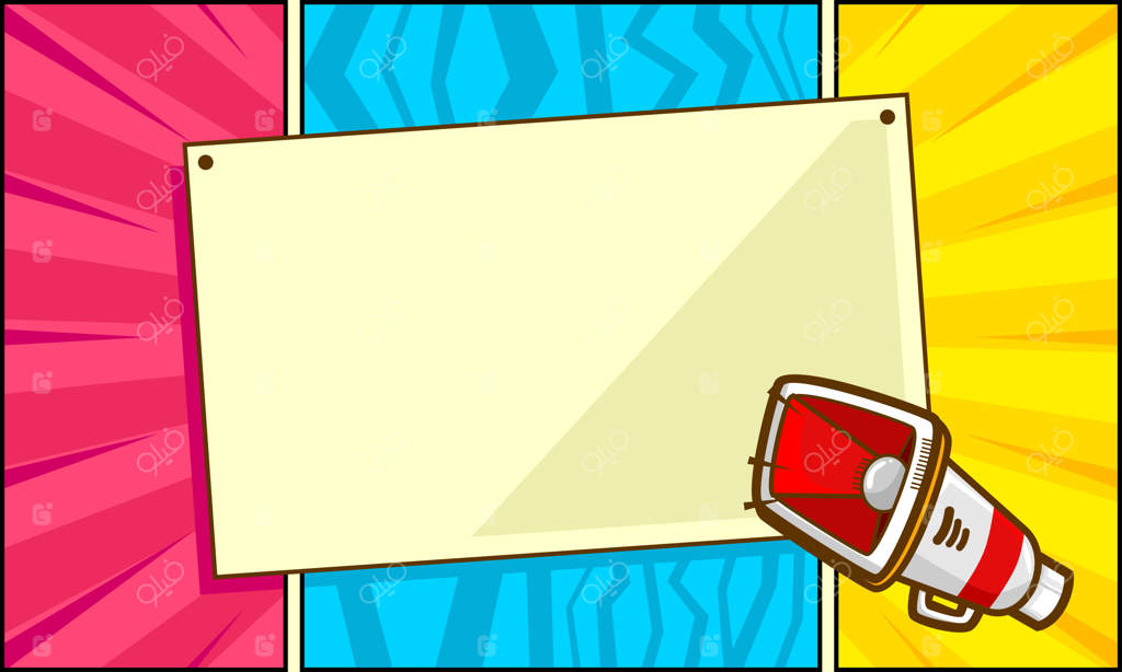 پترن پس‌زمینه قاب خالی کمیک