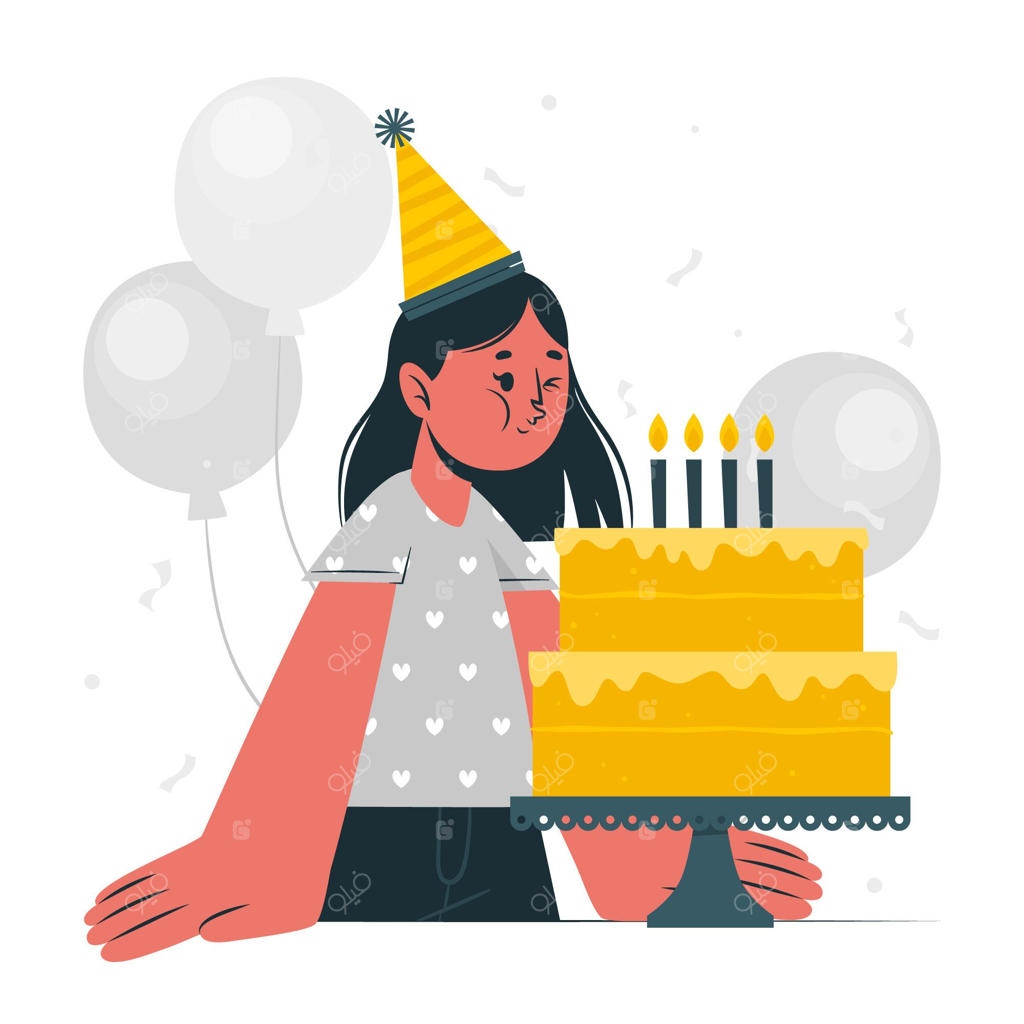 تصویرسازی ایده کیک تولد