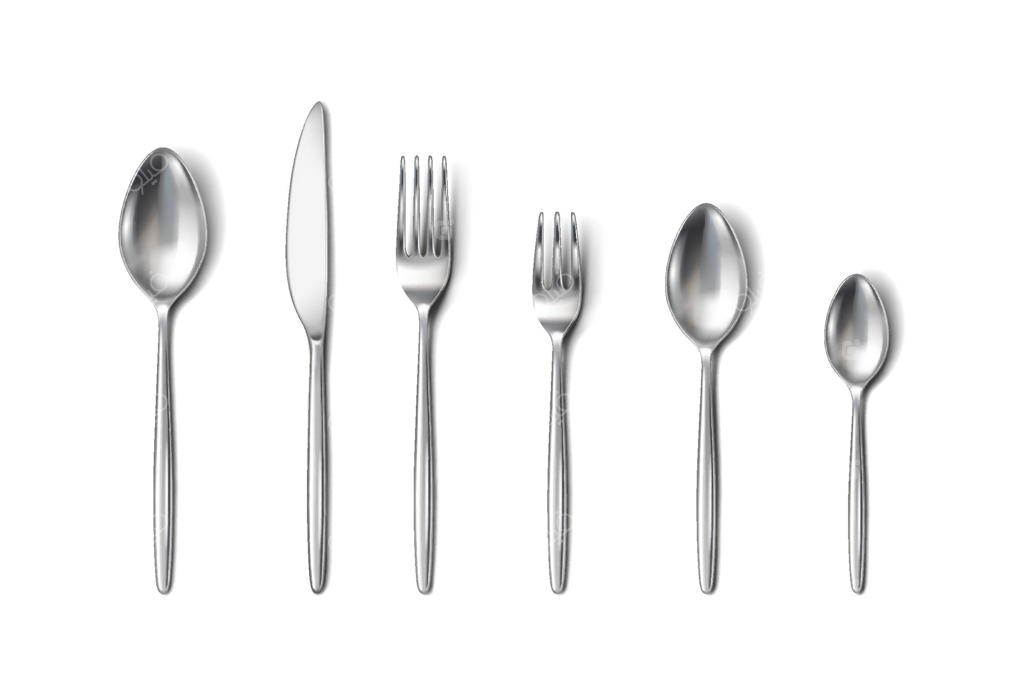 ست ظروف نقره‌ای شیک