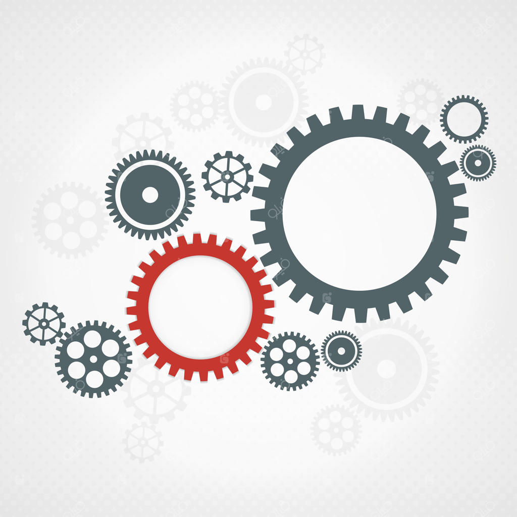 چرخ‌دنده‌ها. مفهوم کار تیمی.