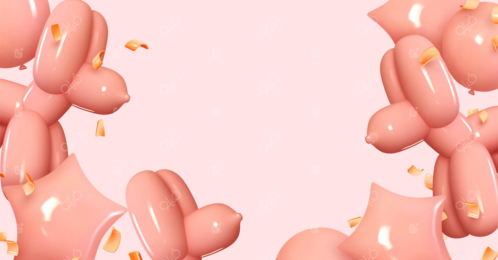 طراحی برای تولد، عروسی، روز ولنتاین: بنرهای رمانتیک و خلاقانه، قالب‌ها، حاشیه‌ها و فضای متن. پوسترهای مناسبتی، بروشورهای شیک و فلایرها با اشیای تزیینی واقع‌گرایانه سه‌بعدی.