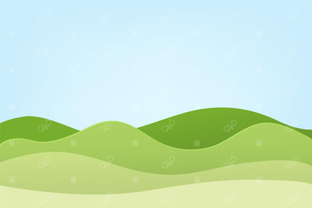 تصویرسازی سه‌بعدی منظره کوه و تپه