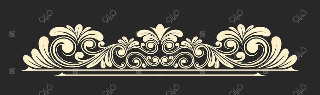 قاب ویکتوریایی باروک قدیمی با طرح‌های گل‌دار و تزیینات حکاکی شده