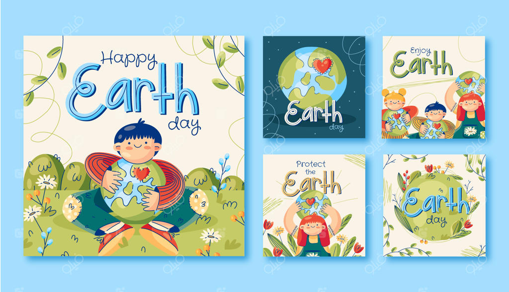 مجموعه پست‌های اینستاگرام برای جشن روز زمین