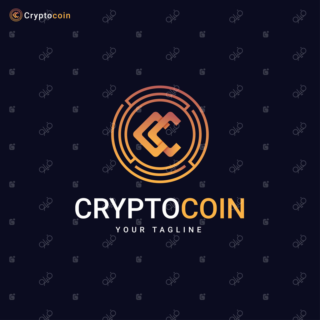 وکتور آیکون و قالب لوگوی ارز دیجیتال با نماد حرف C