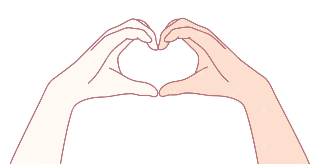 دست‌هایی که شکل قلبی را تشکیل می‌دهند، نماد عشق و همبستگی، بیانگر محبت و گرما