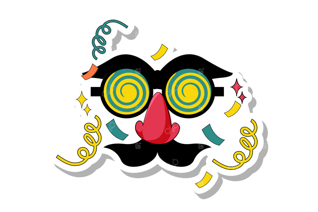 تصویرسازی وکتور صورتک اسباب‌بازی