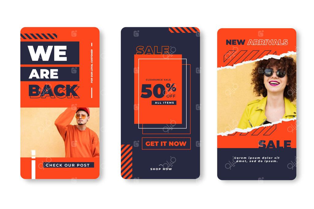 مجموعه داستان‌های فروش اینستاگرام رنگارنگ