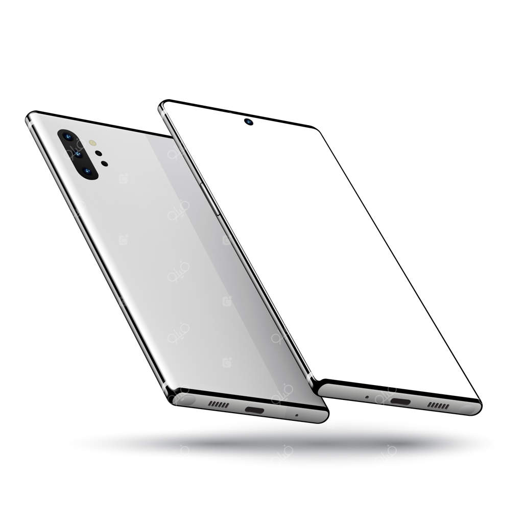 جلوی گوشی هوشمند و پشت آن