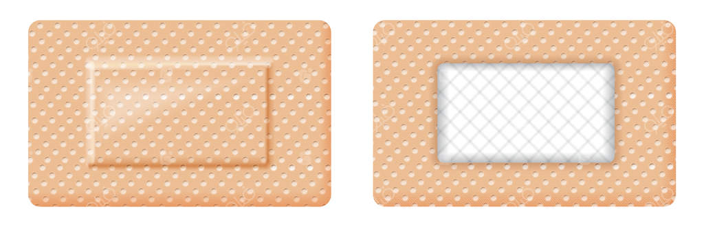 طراحی چسب زخم مستطیلی