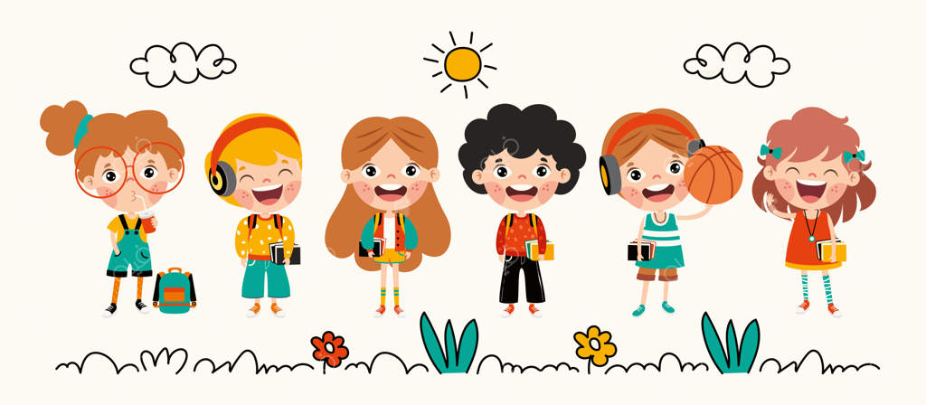 مفهوم آموزش با دانش‌آموزان کارتونی