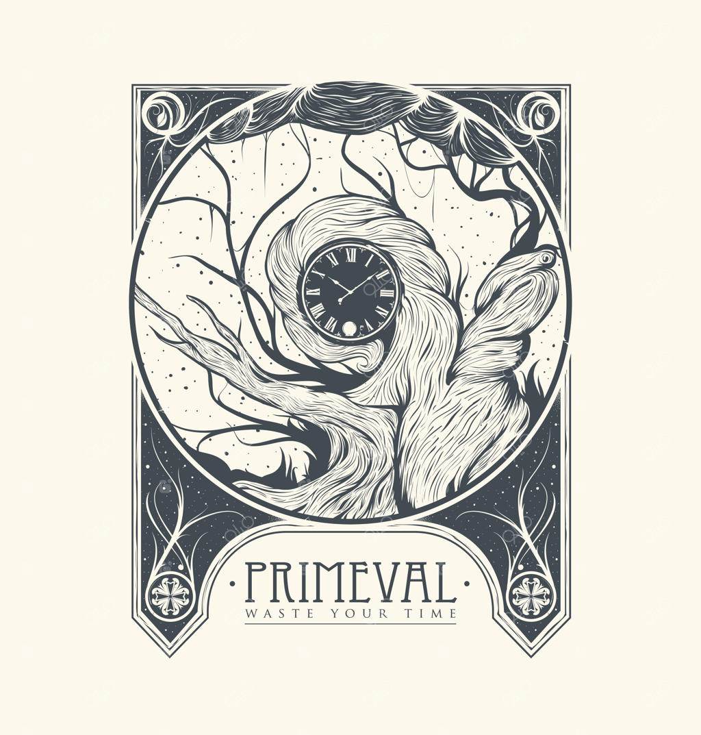 تصویر باستانی به سبک قدیمی.