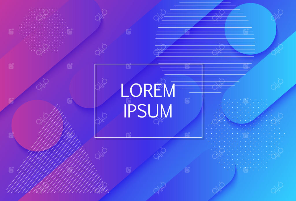 پیش‌زمینه‌ای با اشکال هندسی و گرادیانت‌های مینیمال و انتزاعی