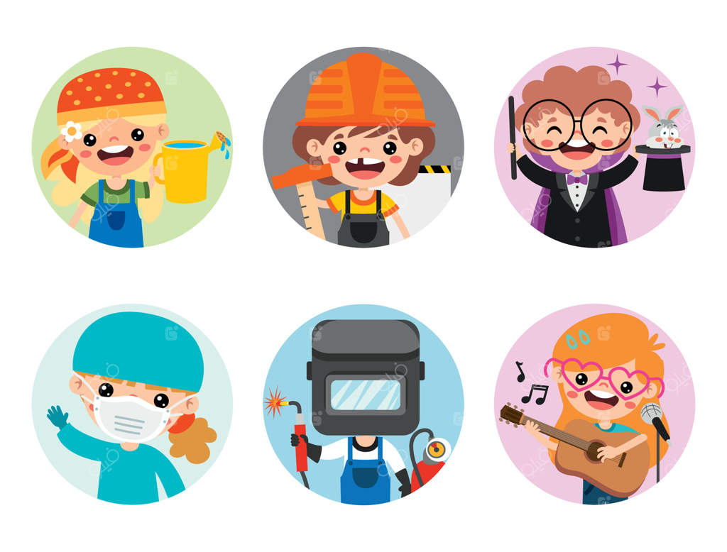 باغبان کارتونی، معمار، جادوگر، جراح، جوشکار، موسیقیدان