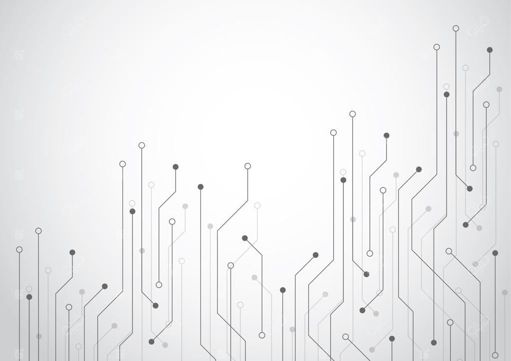 پس‌زمینه انتزاعی با بافت مدار الکترونیکی
