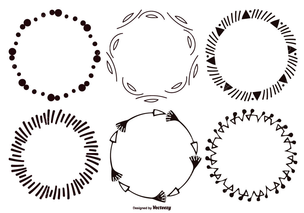 مجموعه قاب‌های وکتوری تزئینی و طرح‌دار