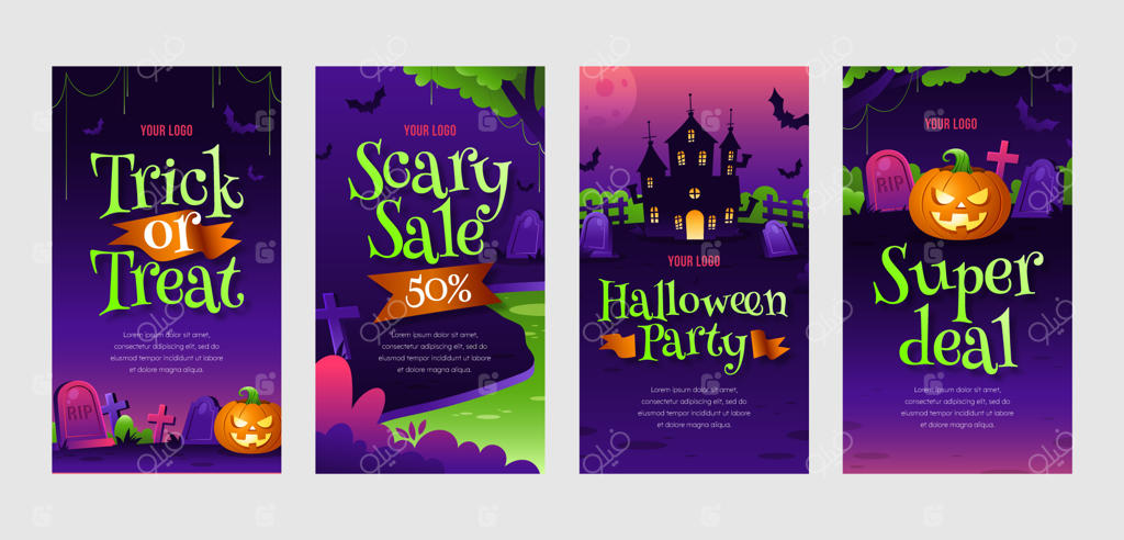 مجموعه استوری‌های اینستاگرام برای جشن هالووین