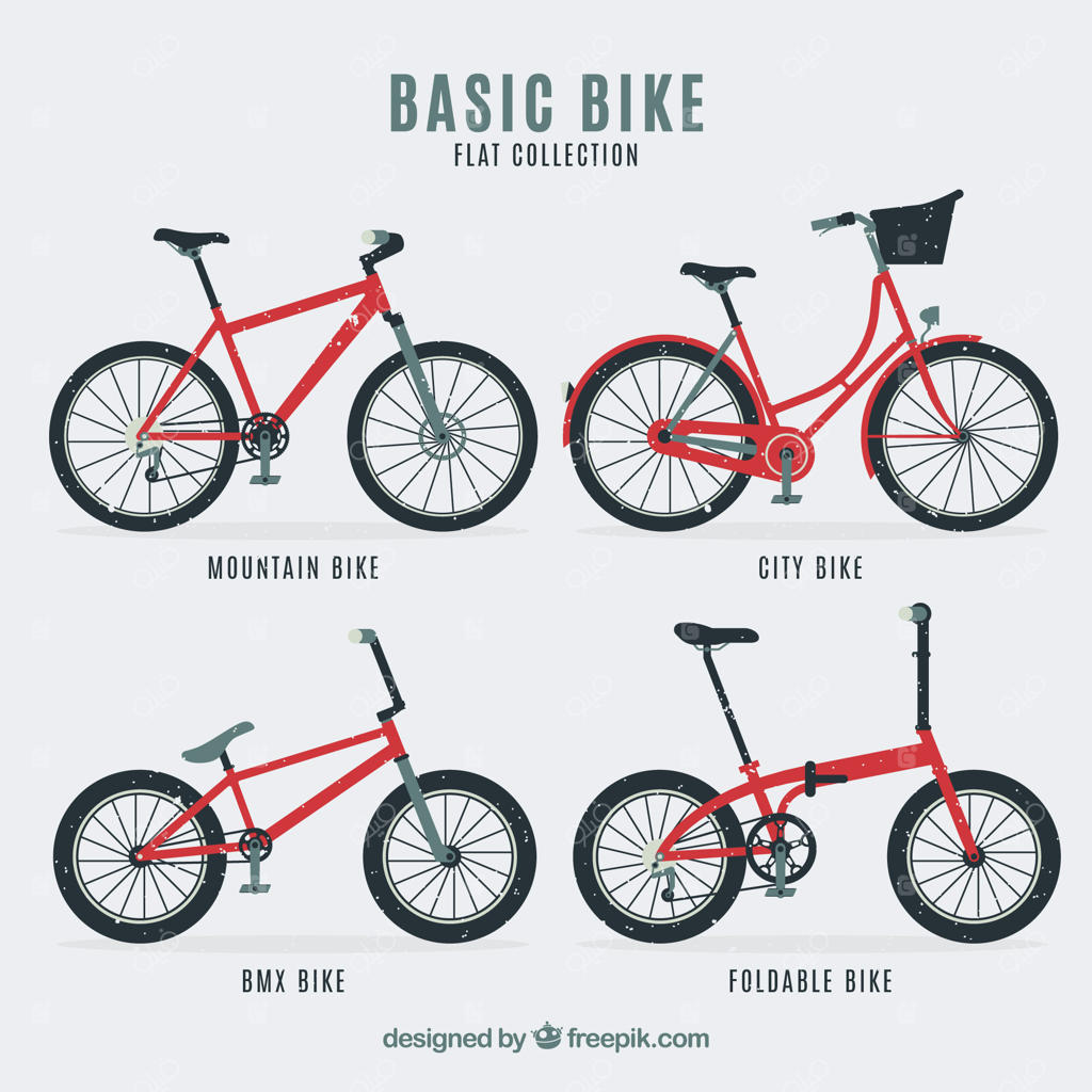مجموعه‌ای از چهار مدل دوچرخه کلاسیک
