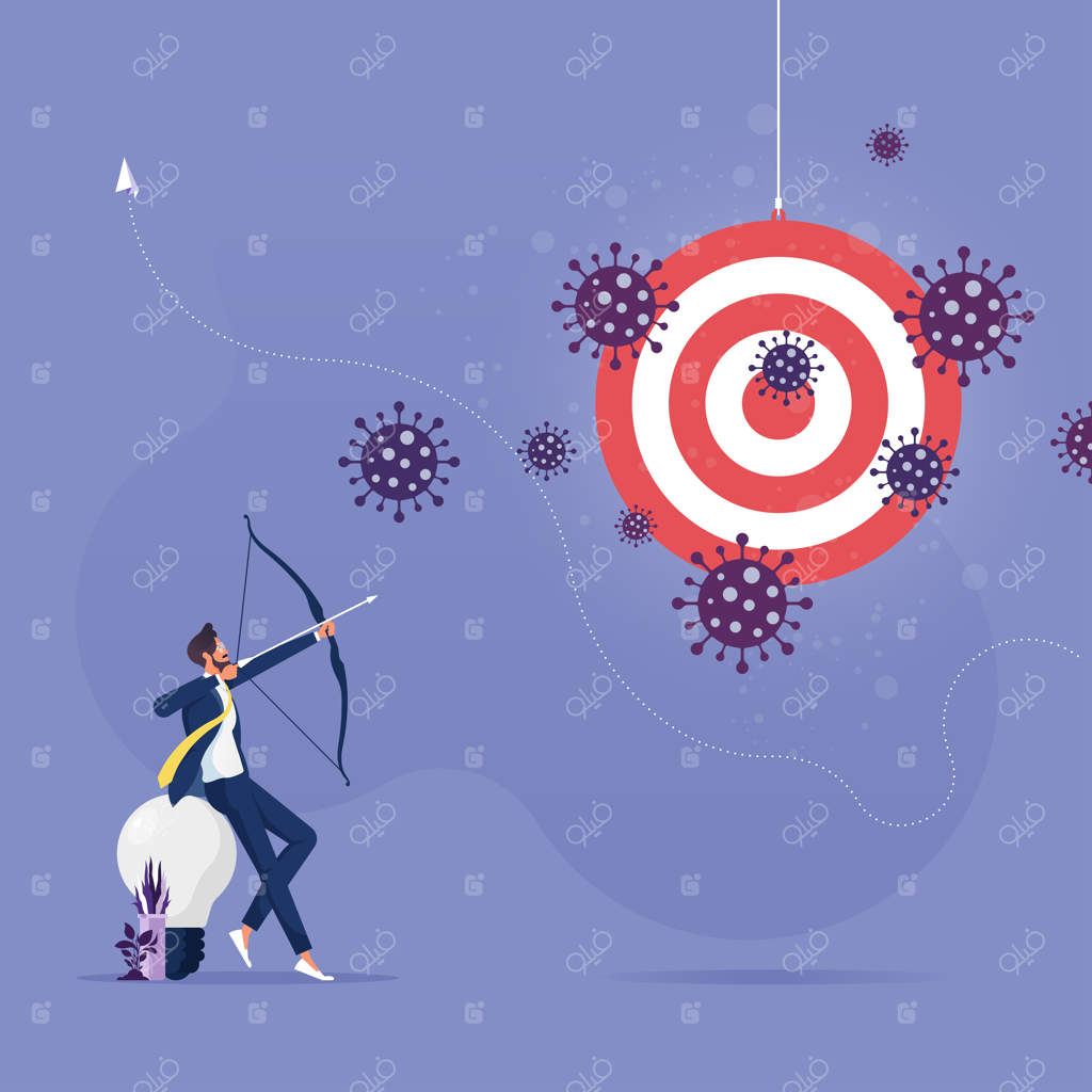 تیراندازی بازرگان به سمت هدف در بحران کرونا