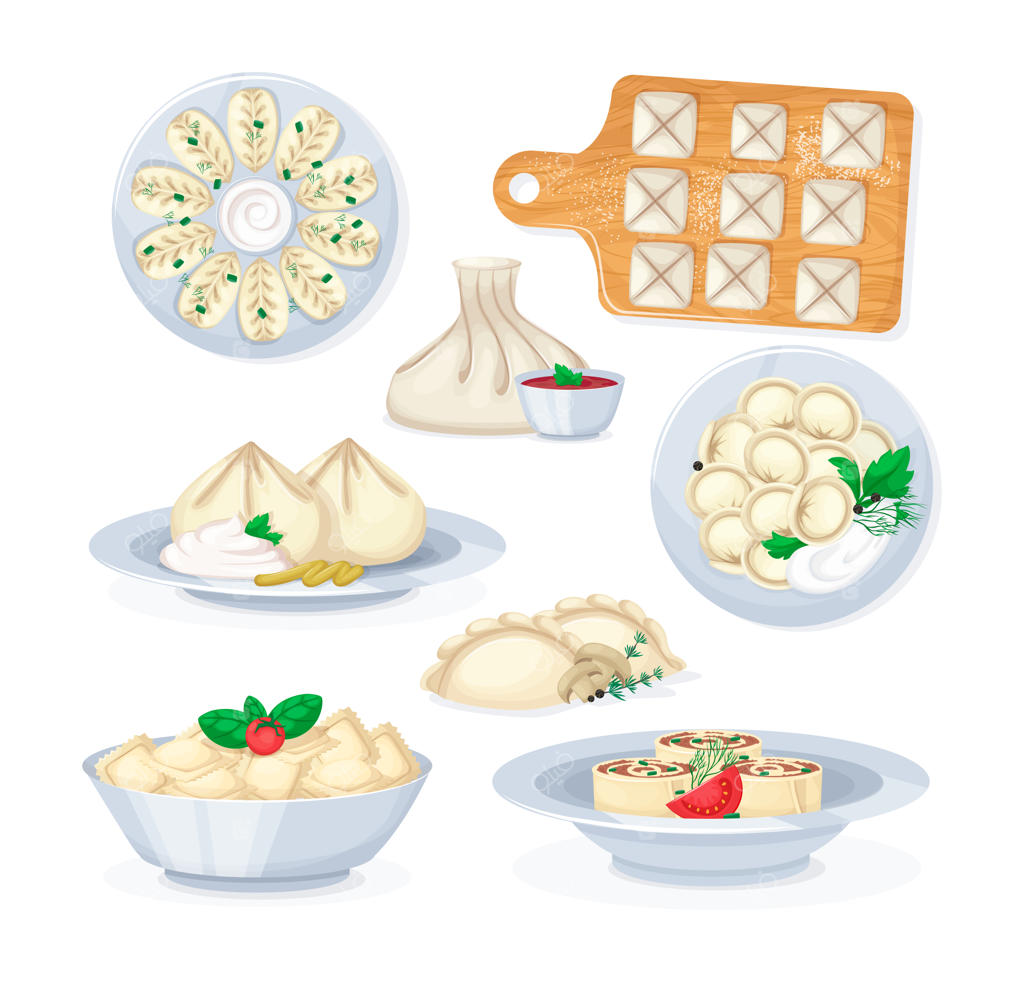 تصویر واقع‌گرایانه از غذاهای گوشتی و خمیری