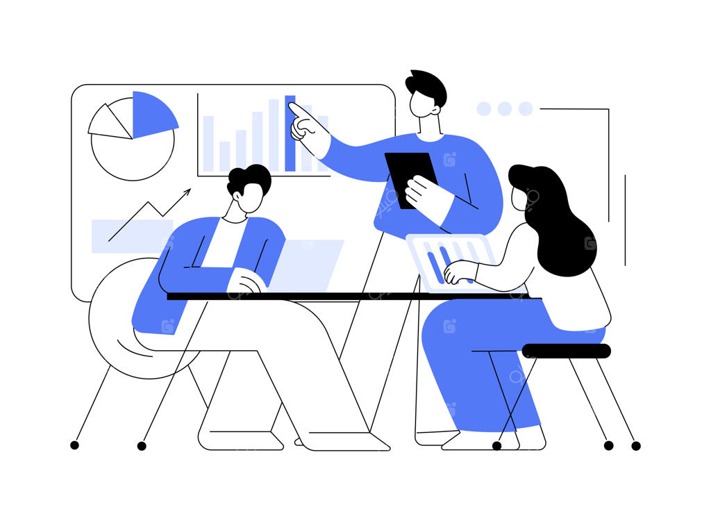 تصویرسازی وکتور از مفهوم انتزاعی جلسه