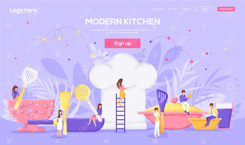 صفحه مقصد آشپزخانه مدرن