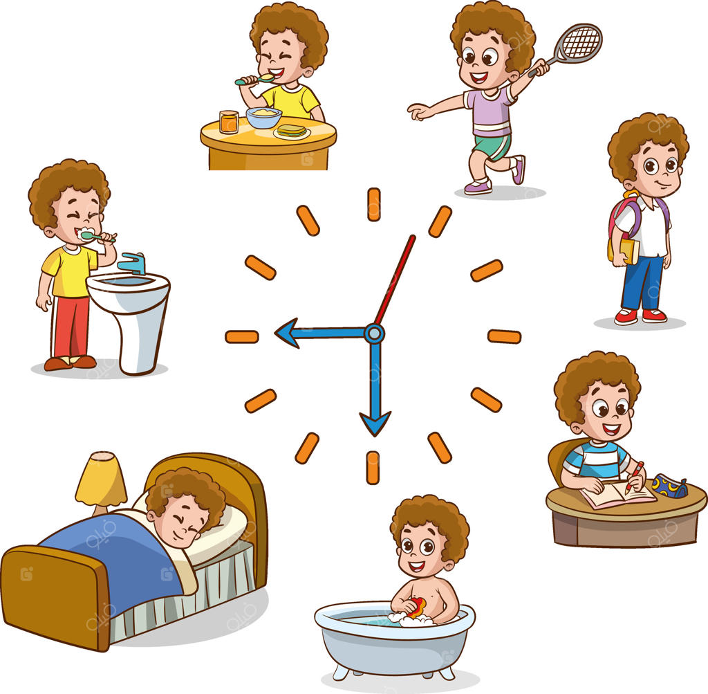 برنامه روزانه پسران: فعالیت‌ها و عادات روزانه کودکان. تنظیم زمان و برنامه‌ریزی. رعایت بهداشت یا مطالعه. تغذیه و خواب نوجوانان. زمان برای تمرین یا خواندن.