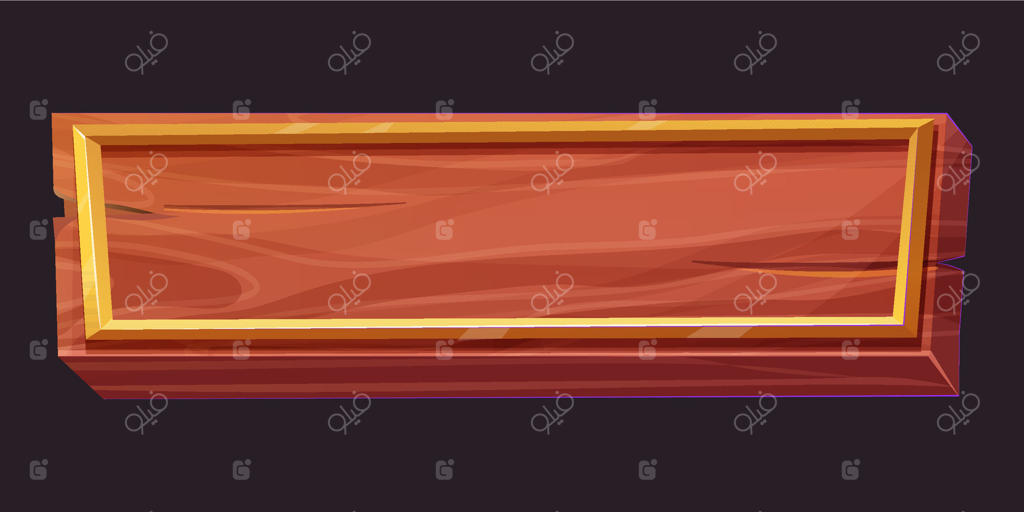 منوی بازی تخته چوبی با قاب طلایی در سبک قرون وسطایی و رابط کاربری با حاشیه‌های درخشان. حاشیه‌های خالی به سبک قرون وسطی با تزیینات فانتزی و اشکال متنوع بر روی زمینه تیره.